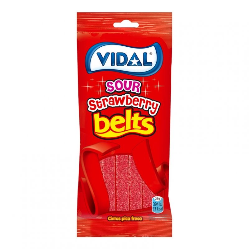 Línguas Pica Morango Vidal 100g