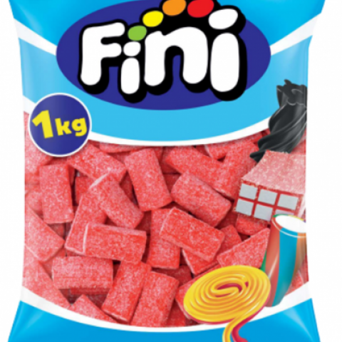 Gomas Tijolos Nata e Morango Pica 1 Kg (Fini)