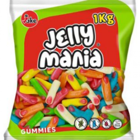 Gomas Dedos Brilho 1 Kg (Jake)