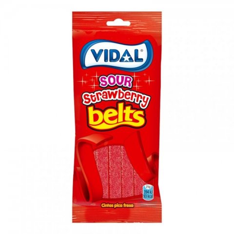 Línguas Pica Morango Vidal 100g