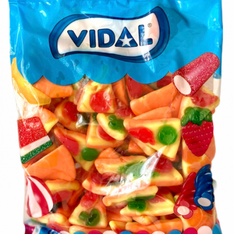 Gomas Pizzas Recheadas 250 Pcs (Vidal)
